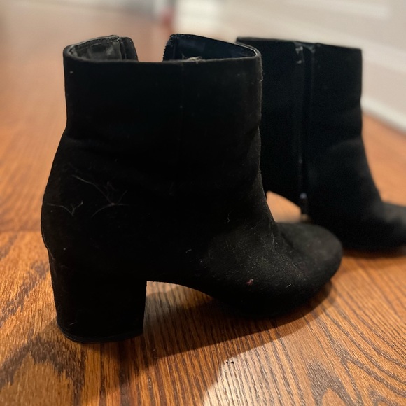 Black suede booties - Picture 4 of 5